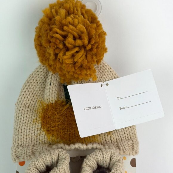 Fall Baby Hat & Booties Set 0–6 Months Little Me - Picture 5 of 6